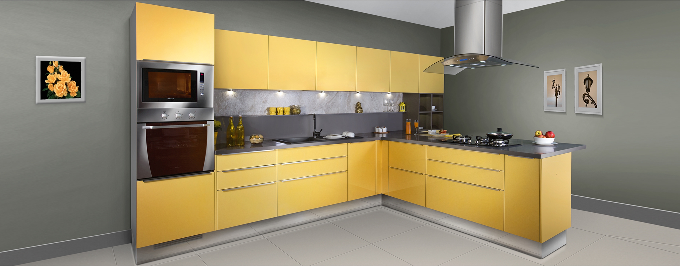 Glossy Sleek Kitchen Designs