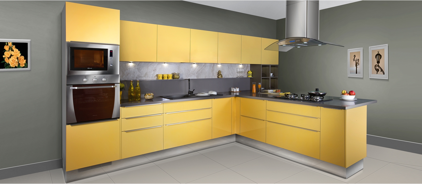 Modular Kitchen Designs| Straight Kitchen | Parallel Kitchen ...  GLOSSY